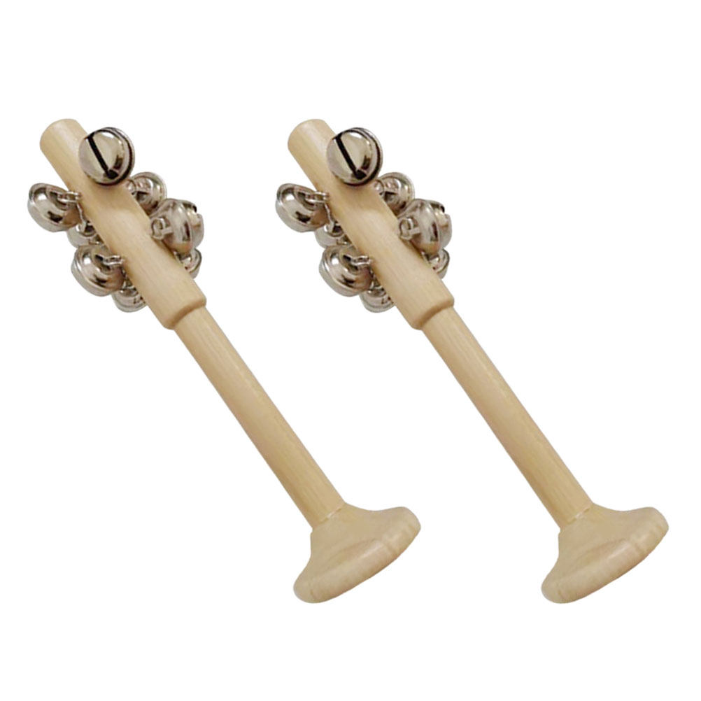 Musical Instrument For Toddlers - 2 Buah Lonceng Kayu Alat Musik