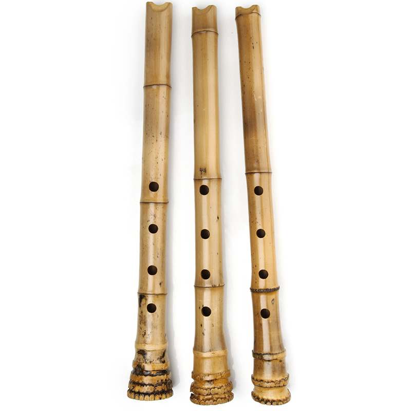 Shakuhachi Bamboo Flute - Seruling Kayu Bambu Alami Buatan Tangan
