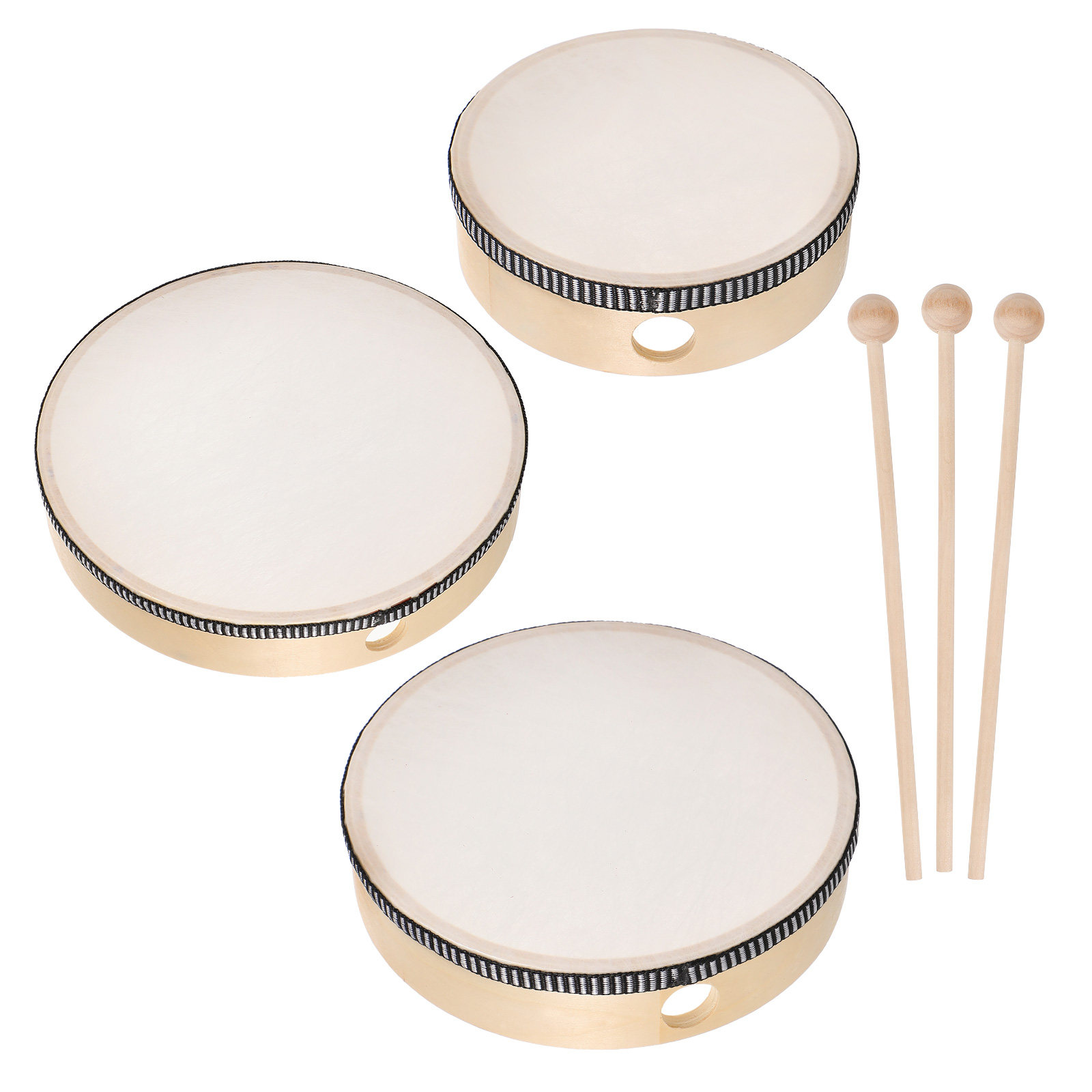 Musical Instrument For Toddlers - 6Pcs Set Drum Tangan Anak 6