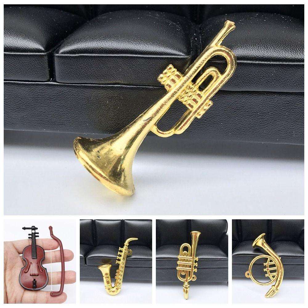 Musical Instrument Japan - Model Miniatur Saksofon Terompet Emas Mini