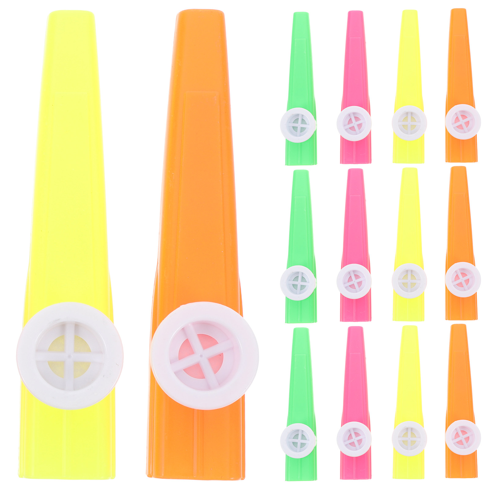 Musical Instruments Easy - 24 Buah Kazoo Plastik Berbagai Macam