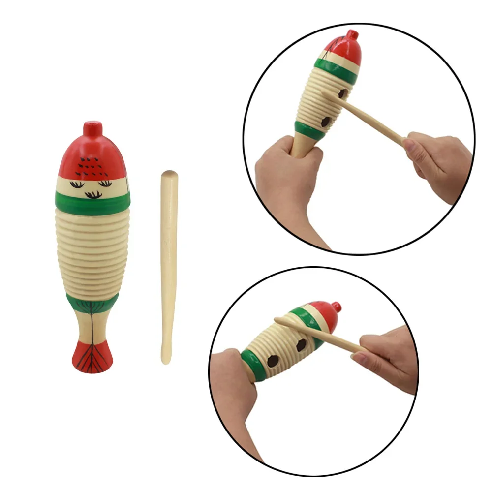 Musical Instrument For Toddlers - Instrumen Perkusi Orff Musik Ikan Kayu
