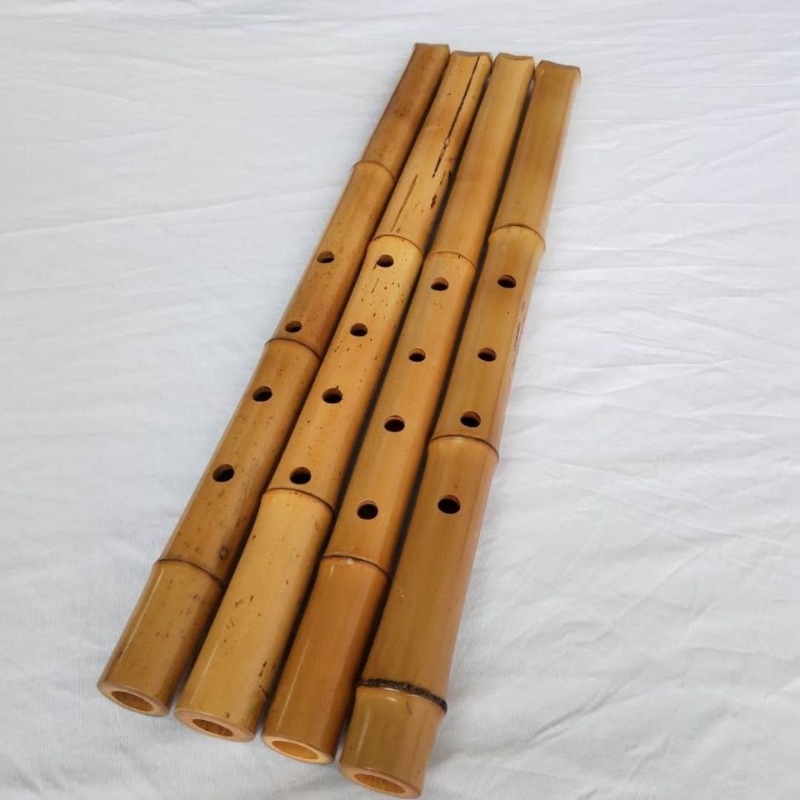 Shakuhachi Bamboo Flute - Shakuhachi Bambu Buatan Tangan untuk Pemula,