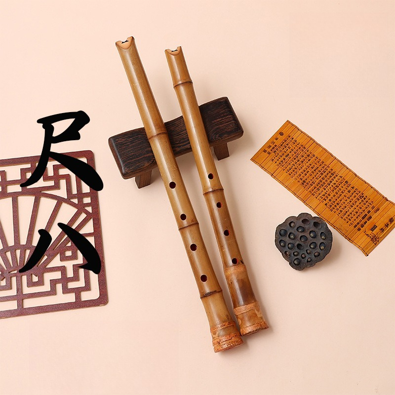 Shakuhachi Bamboo Flute - Instrumen Musik Tiup Kayu Shakuhachi 5