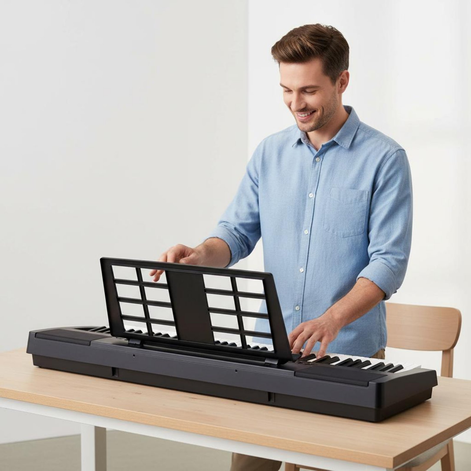Musical Instruments Easy - Stand Musik Keyboard Elektronik Desain Universal