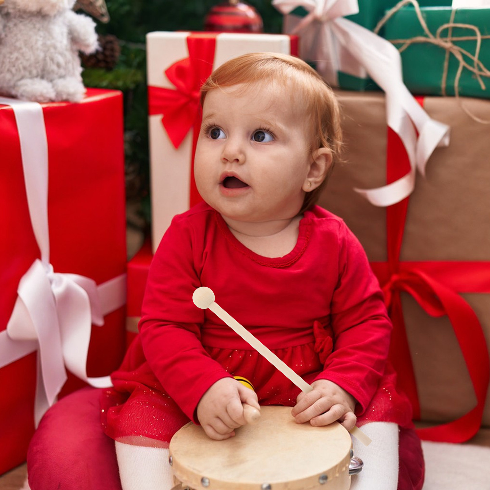 Musical Instrument For Toddlers - 10 Buah Palu Kayu Ukuran Anak