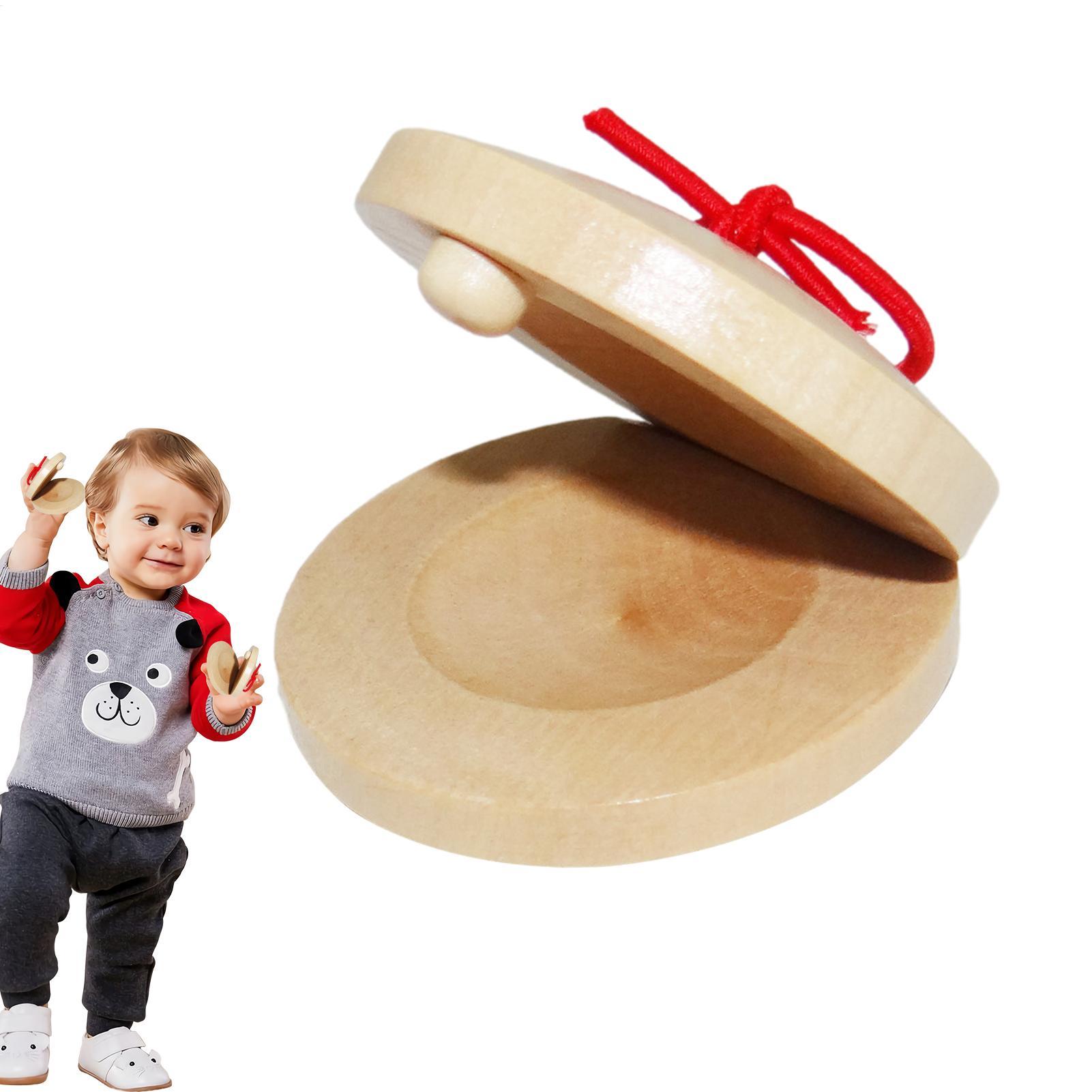 Kastanet Kayu Alat Musik Anak- - Musical Instrument For Toddlers ulasan dan harga