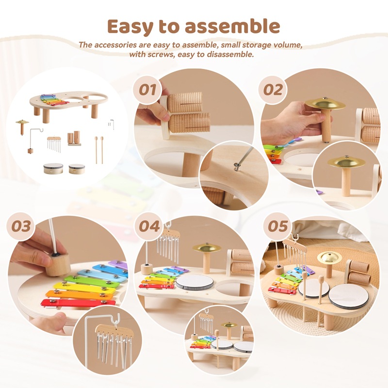 Mainan Edukasi Anak LazyChild  - Musical Instruments Game ulasan dan harga