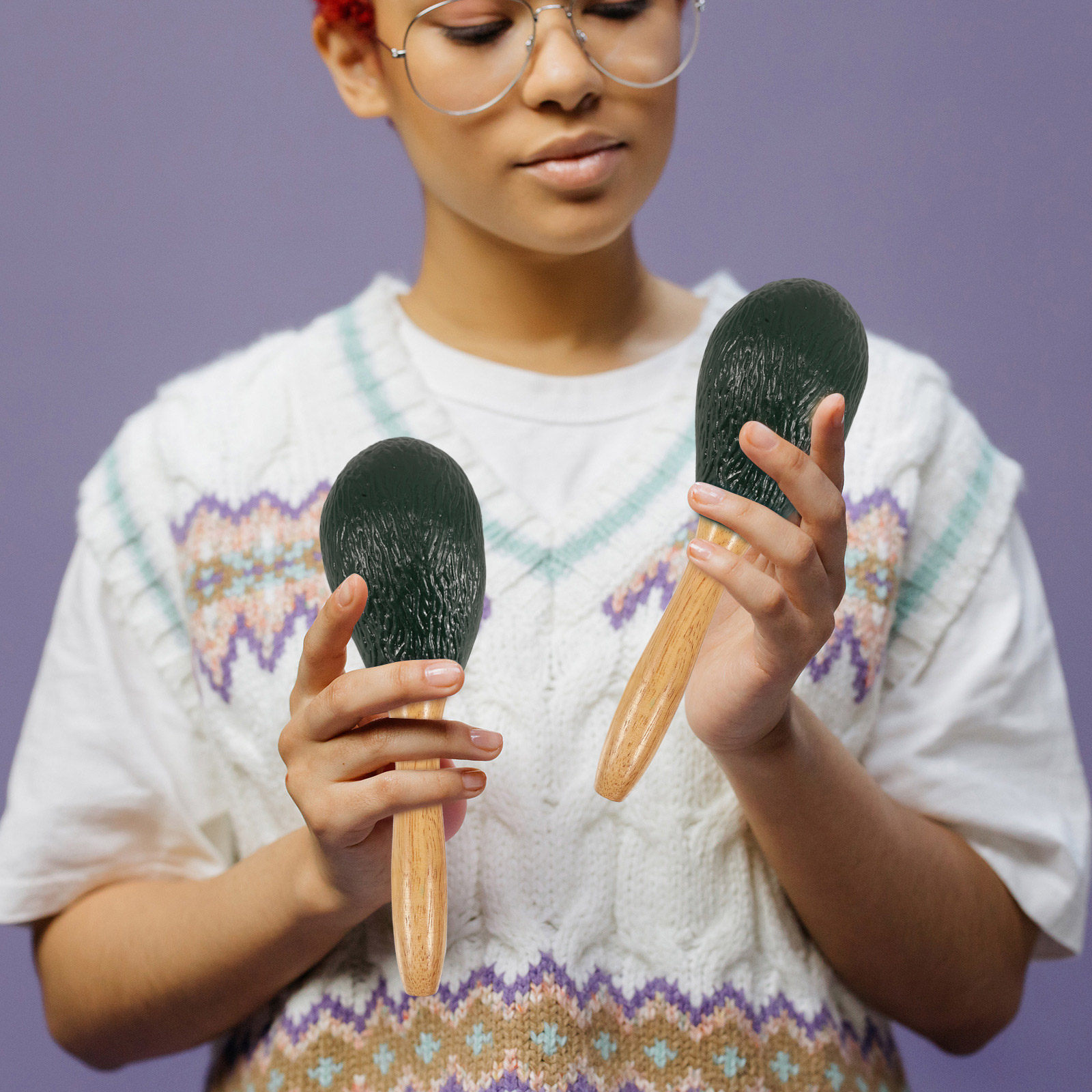 Maracas Pengocok Buah Alpukat, - Musical Instrument For Toddlers ulasan dan harga