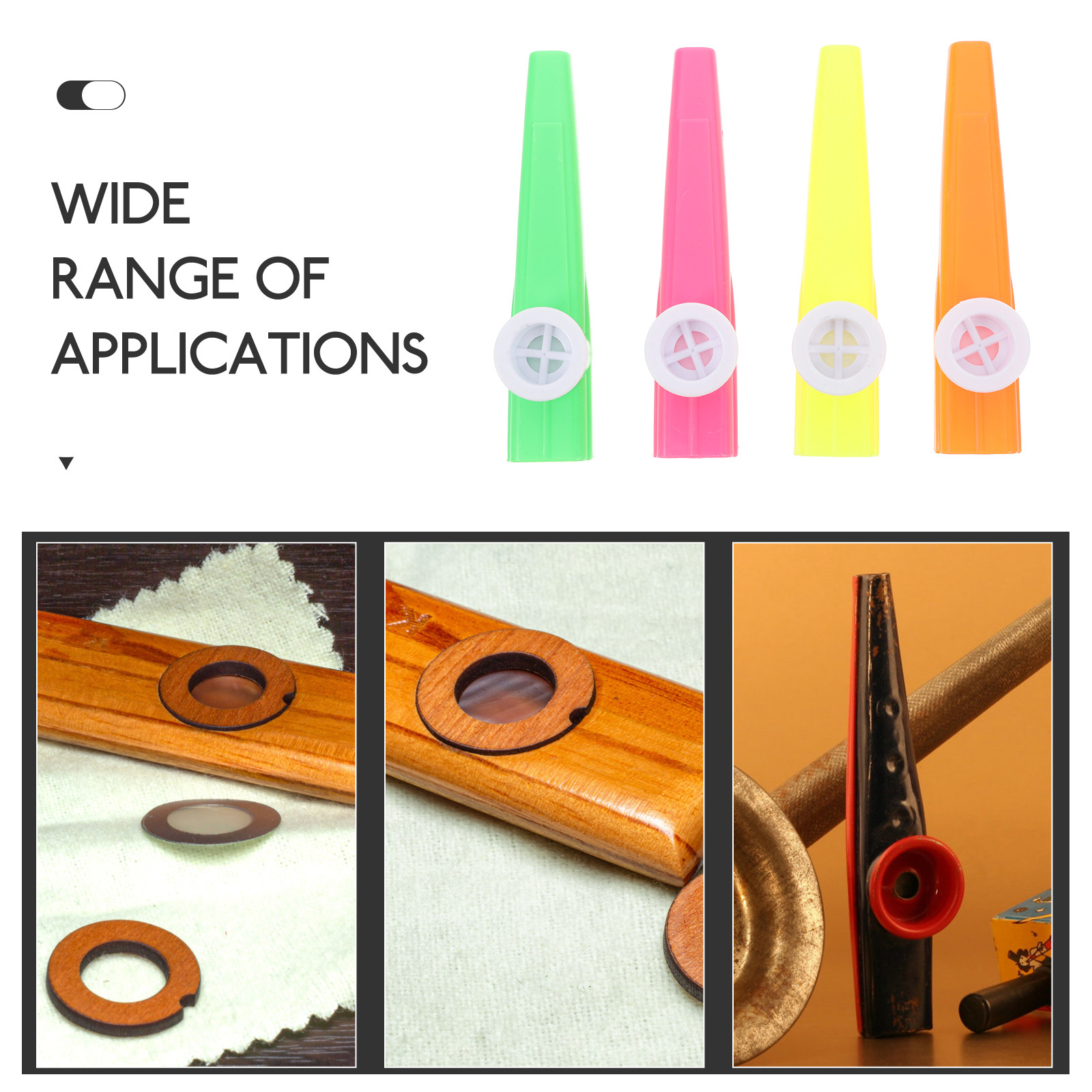 24 Buah Kazoo Plastik Berbagai - Musical Instruments Easy ulasan dan harga
