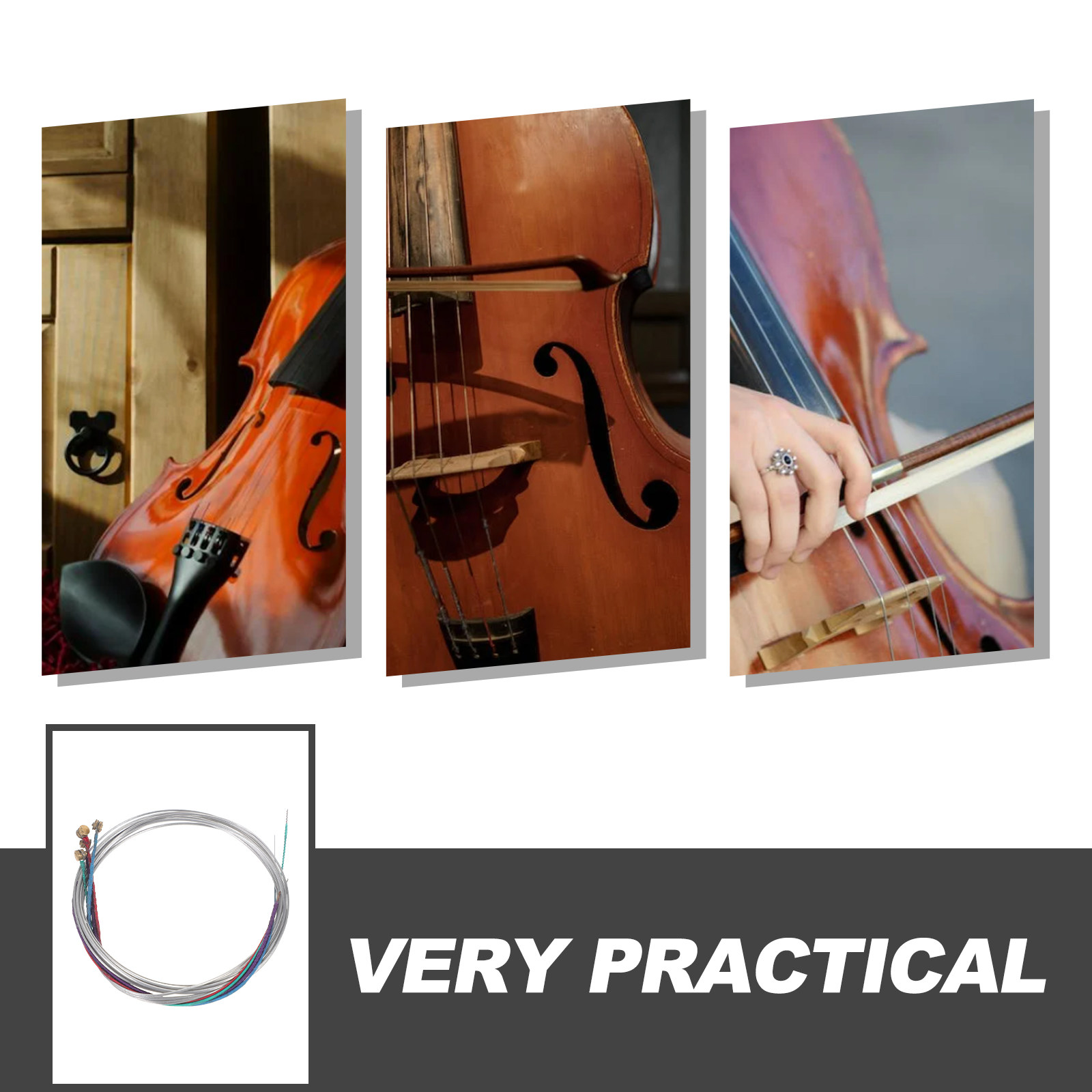 2Set Senar Viola Logam Penggan - Musical Instrument Viola ulasan dan harga