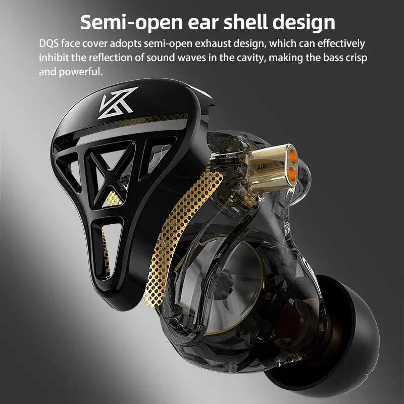 KZ DQS 1DD HiFi IEM Headphones - L Musical Instrument ulasan dan harga