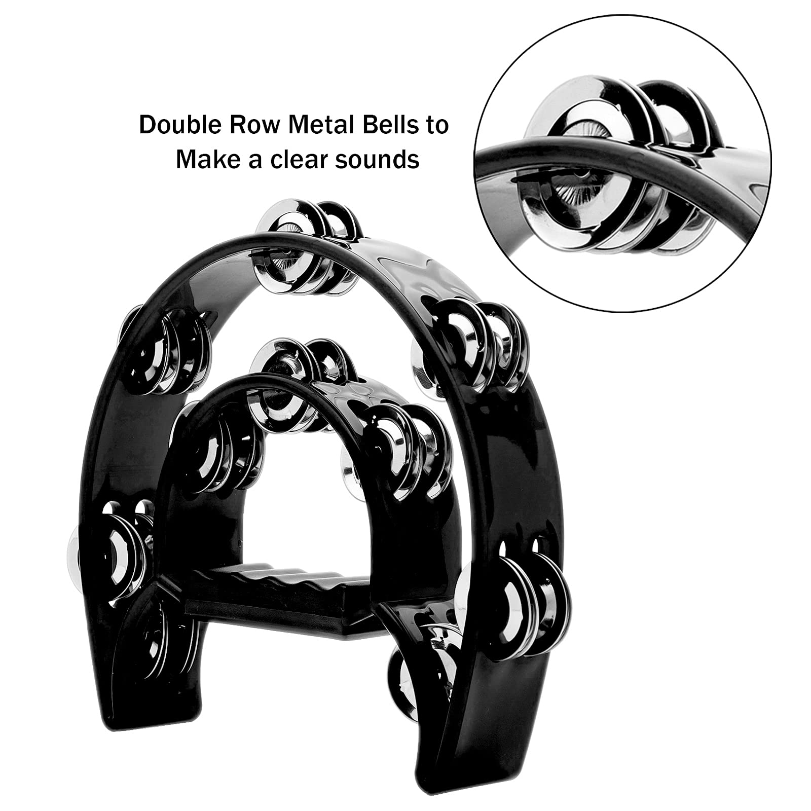 Tamborine Double Row Metal jin - Musical Instrument Gif ulasan dan harga