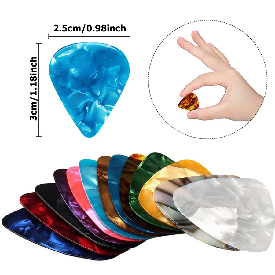30pcs Pick Gitar SLL Warna ABS - Musical Instrument Gif ulasan dan harga
