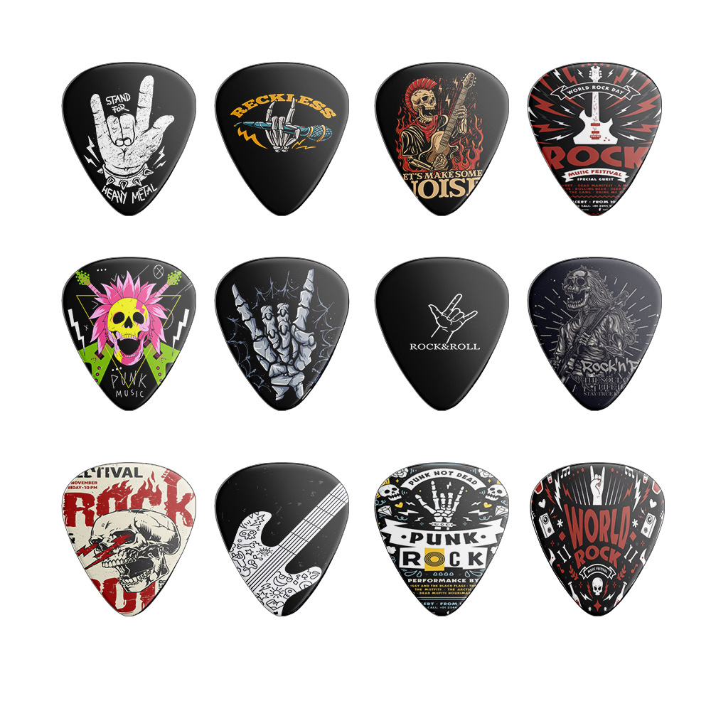 12 Buah Pick Gitar 0.46Mm 0.71 - Musical Instruments Easy ulasan dan harga