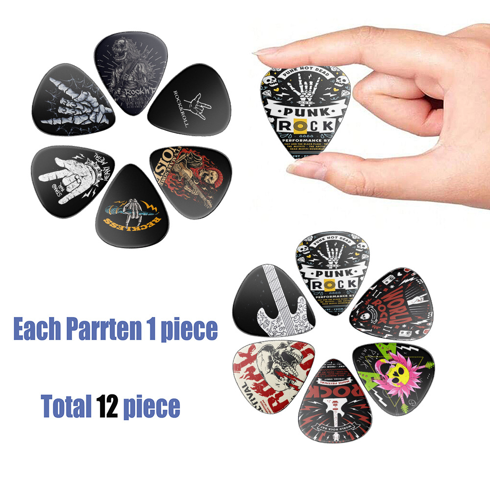 12 Buah Pick Gitar 0.46Mm 0.71 - Musical Instruments Easy ulasan dan harga