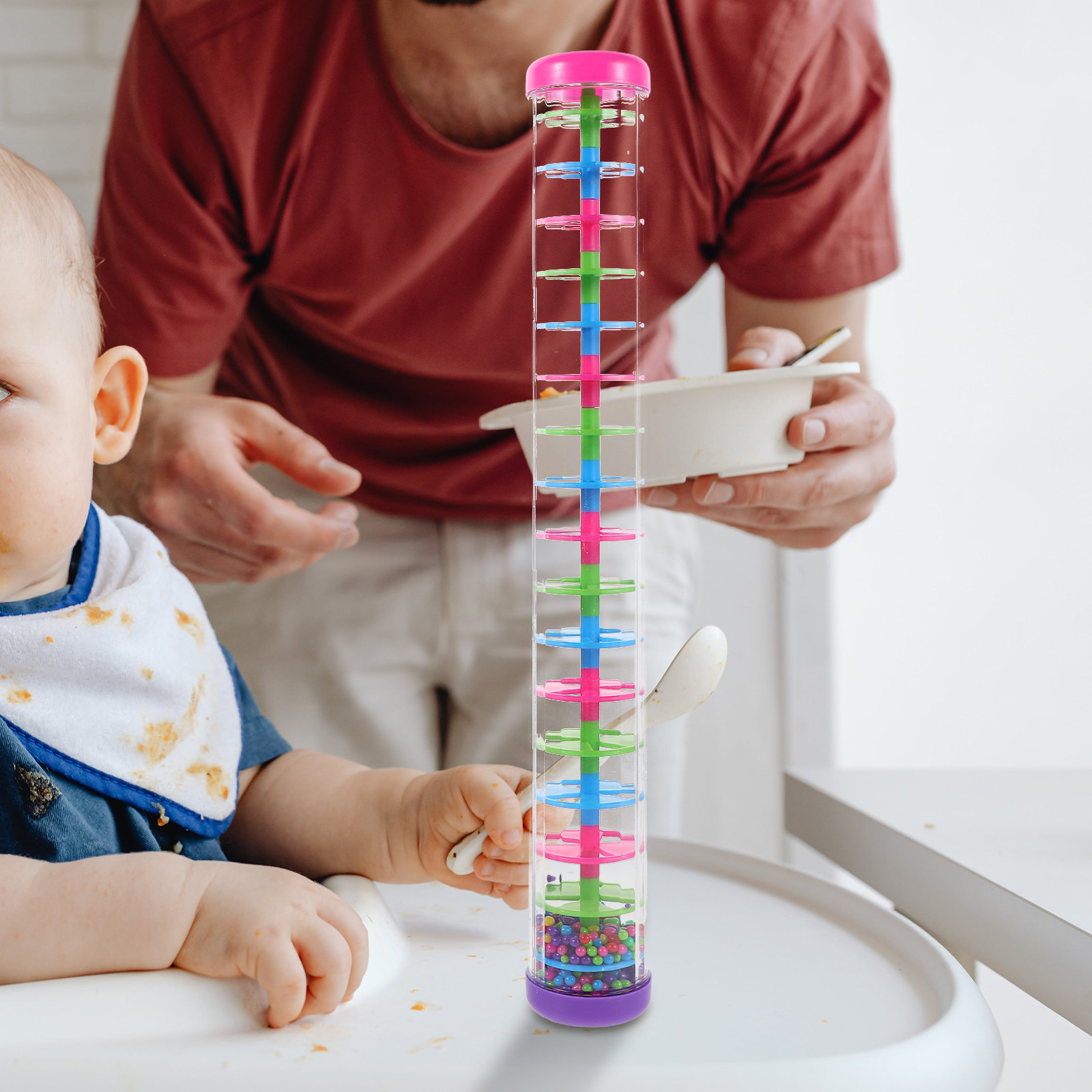 2 Buah Tongkat Hujan Spiral Al - Rain Stick Percussion ulasan dan harga