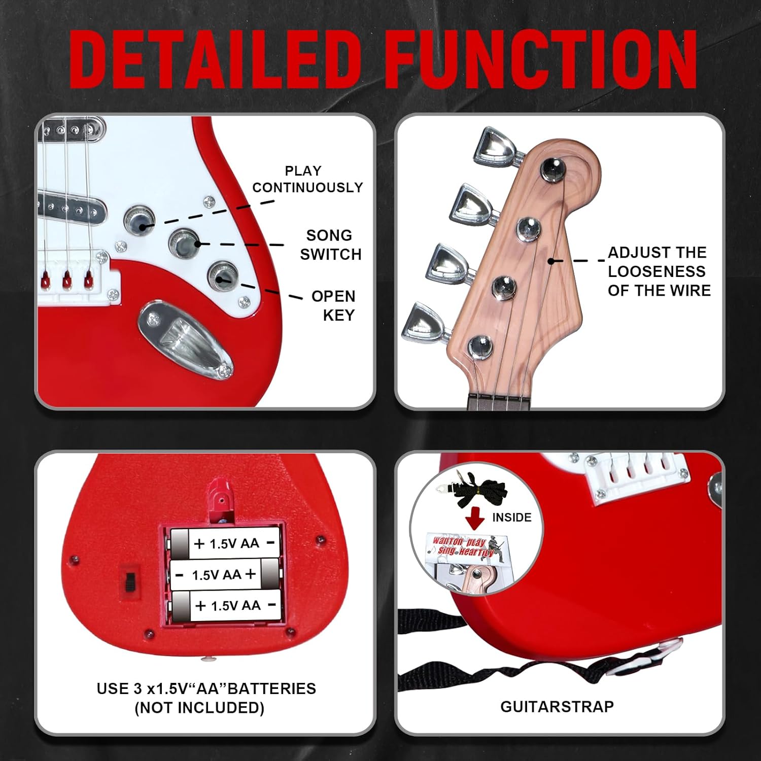 Mainan Gitar Elektrik Anak - A - Musical Instruments Game ulasan dan harga